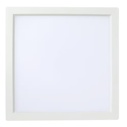 Hampton Bay 7-inch Dimmable Square LED Flush Mount Ceiling Light - White