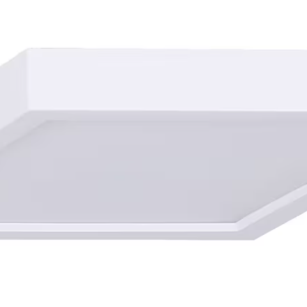Hampton Bay 7-inch Dimmable Square LED Flush Mount Ceiling Light - White
