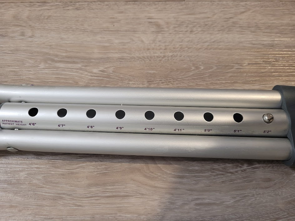 Aluminum Crutches for Patient Height of 4'6" to 5'2" (Used)