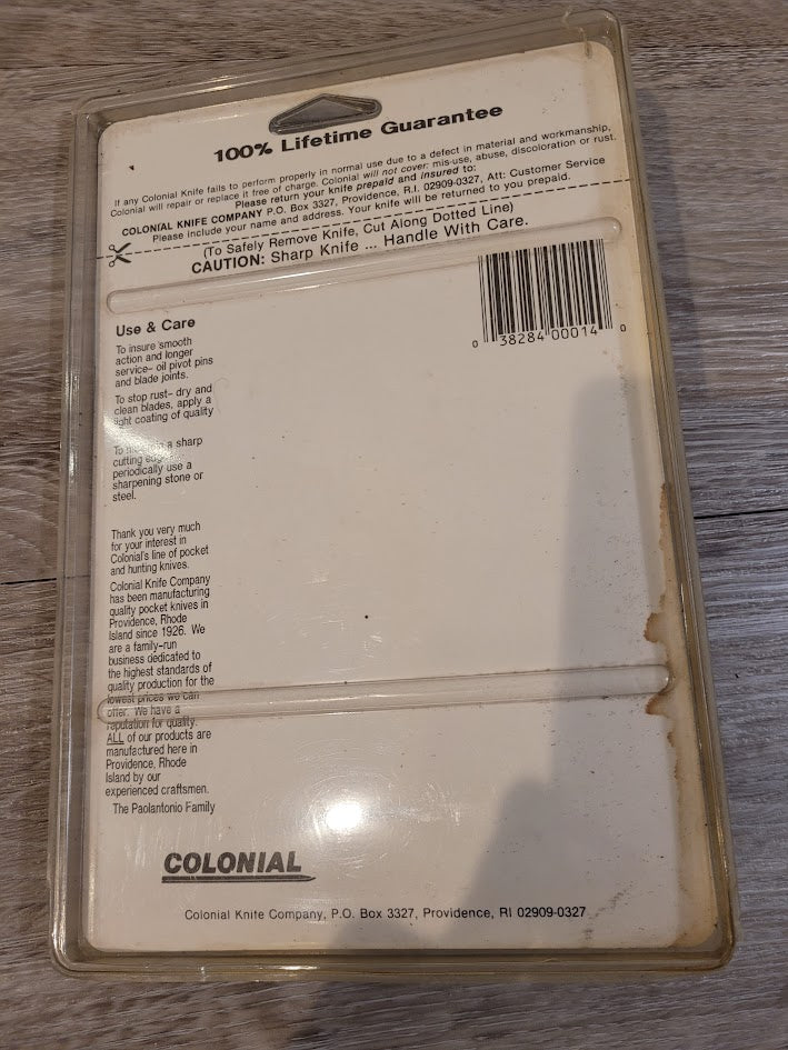 Colonial Coyote Series 1075 High-Carbon Steel Blade