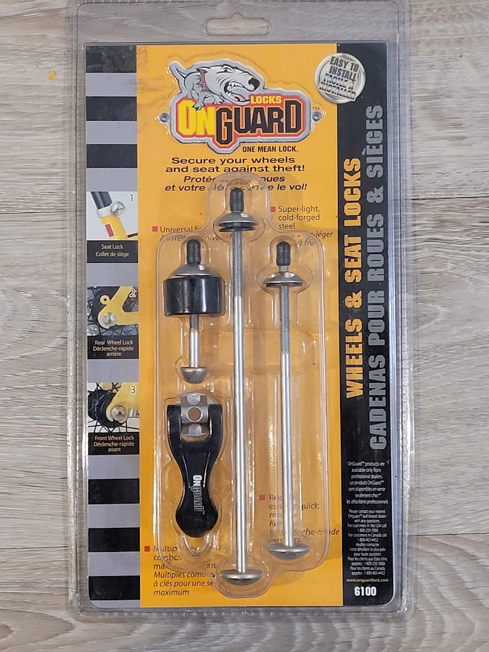 Pinhead Components OnGuard Locks - Wheel and Seat Locks for a Bicycle