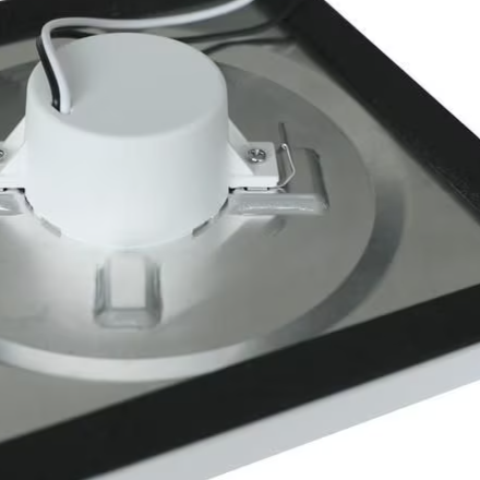 Hampton Bay 7-inch Dimmable Square LED Flush Mount Ceiling Light - White