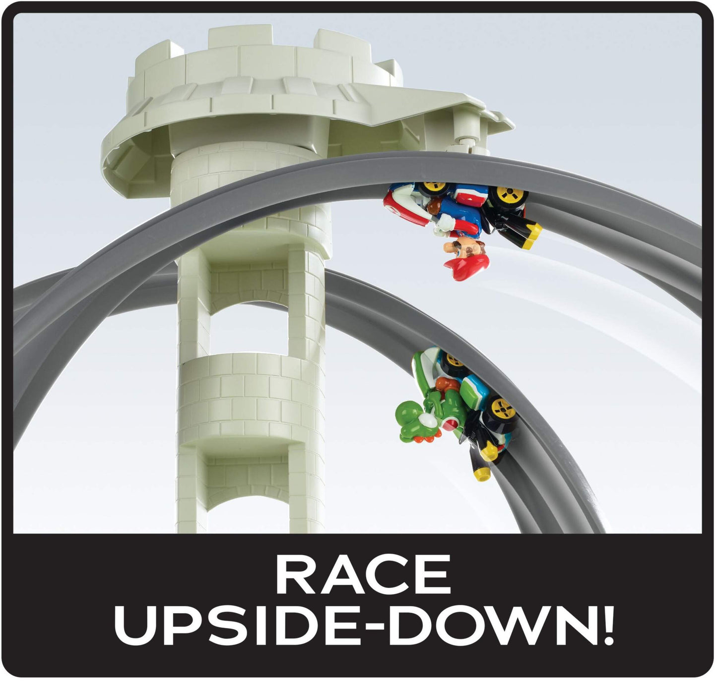 Hot Wheels Mario Kart Circuit Lite Launch & Race Stunt Car Track Playset (Ages 5+)